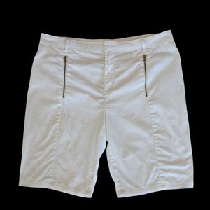 Sofia Sofia Vergara High-Rise Bermuda Shorts 14 True White